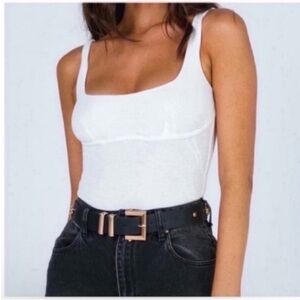 Princess Polly ribbed Crosby bodysuit